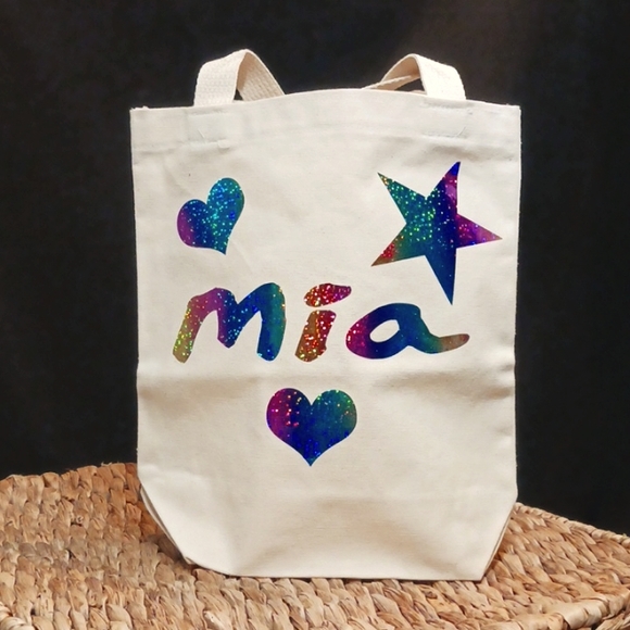 Personalized natural cotton canvas tote bag - Picture 4 of 8